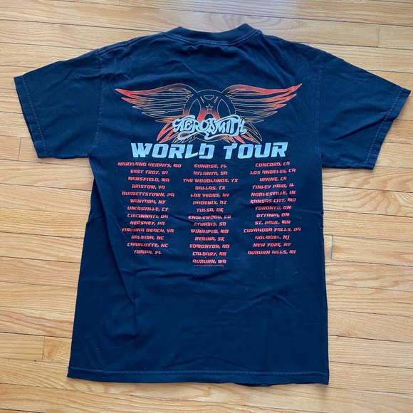 Aerosmith 2009 World Tour T Shirt (Small) - Picture 2 of 5